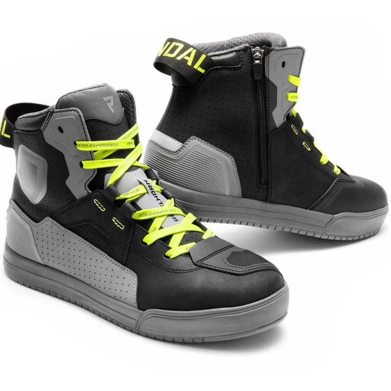 Ghete motociclete Rebelhorn Vandal II negru-gri-galben fluo