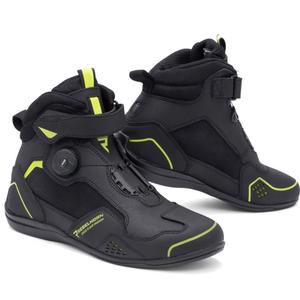 Ghete motociclete Rebelhorn Spark II negru-galben fluo