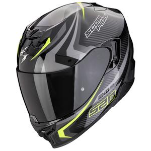 Cască integrală pentru motocicletă Scorpion EXO-520 EVO AIR TERRA negru-argintiu-galben fluo