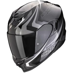 Cască integrală pentru motociclete Scorpion EXO-520 EVO AIR TERRA negru-argintiu-albastru