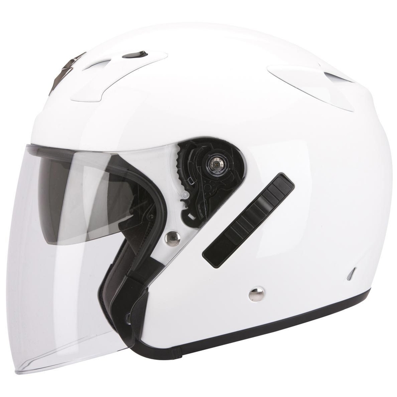 Cască de motocicletă deschisă Scorpion EXO-220 alb lichidare