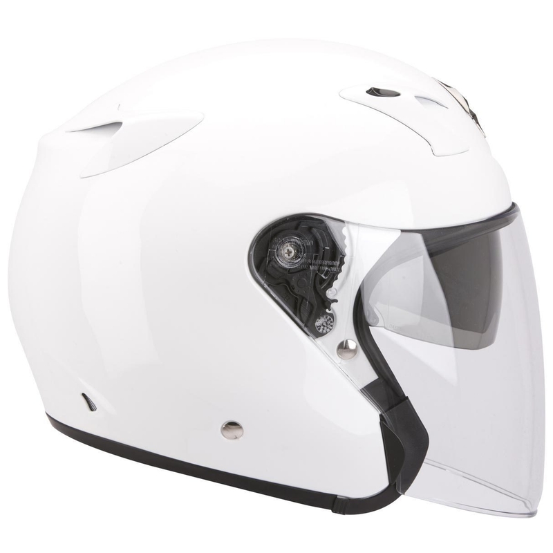Cască de motocicletă deschisă Scorpion EXO-220 alb lichidare