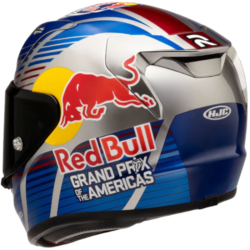 Cască integrală pentru motocicletă HJC RPHA 12 Red Bull Austin GP II MC21 albastru-gri