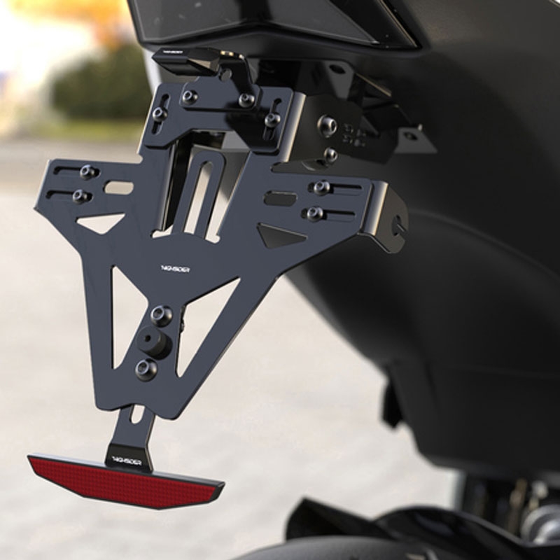 Suport pentru plăcuța de înmatriculare cu iluminare Highsider Akron RS PRO Ducati negru