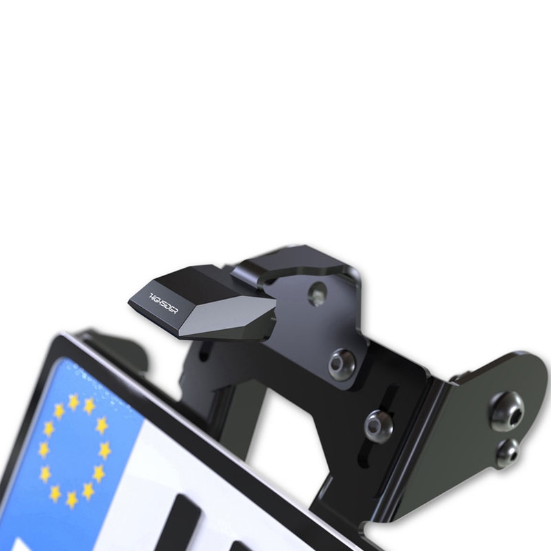 Suport pentru plăcuța de înmatriculare cu iluminare Highsider Akron RS PRO Ducati negru