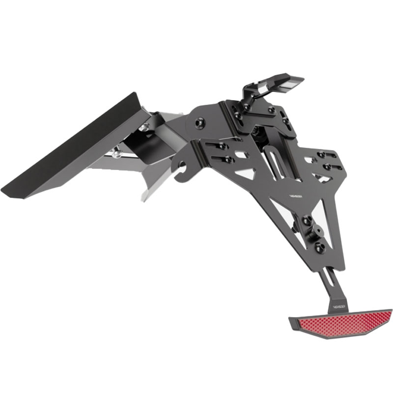 Suport pentru plăcuță de înmatriculare cu iluminare Highsider License Akron RS PRO KTM 1290 SUPER DUKE GT ABS negru