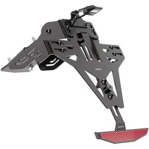 Suport pentru plăcuță de înmatriculare cu iluminare Highsider License Akron RS PRO KTM 790 DUKE ABS și 890 DUKE R negru
