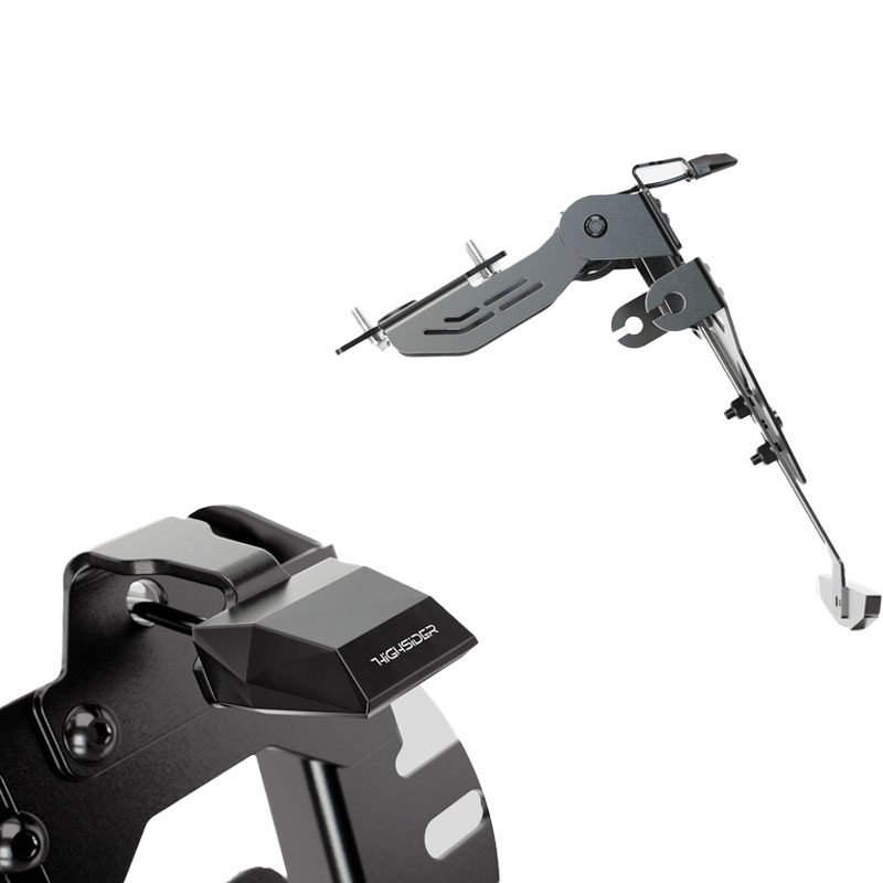 Suport pentru plăcuță de înmatriculare cu iluminare Highsider License Akron RS PRO KTM 790 DUKE ABS și 890 DUKE R negru