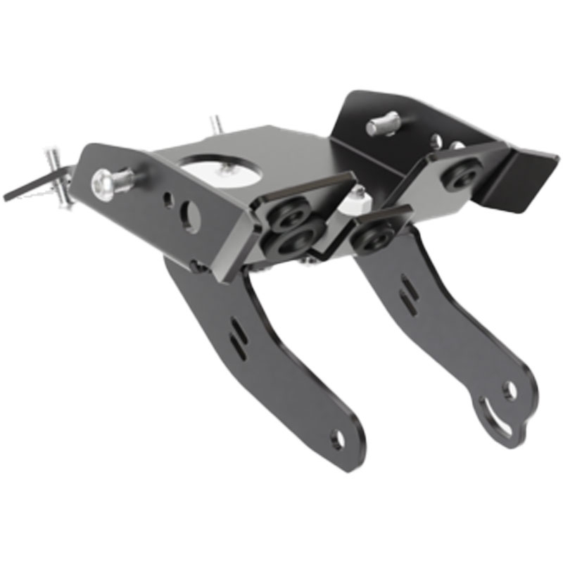 Suport pentru plăcuța de înmatriculare cu iluminare Highsider License Akron RS PRO KTM 690 SMC R negru