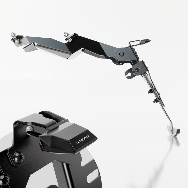 Suport pentru plăcuța de înmatriculare cu iluminare Highsider Akron RS PRO Honda CB 125 R NEO negru