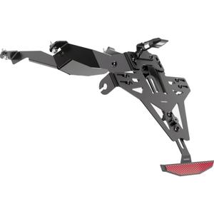 Suport pentru plăcuța de înmatriculare cu iluminare Highsider Akron RS PRO Honda CB 125 R NEO negru