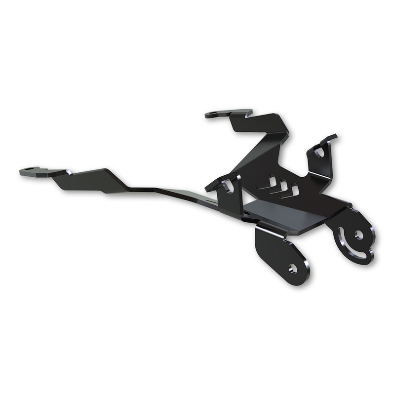 Suport pentru plăcuța de înmatriculare cu iluminare Highsider Akron RS PRO HONDA CB 1000 R NEO negru