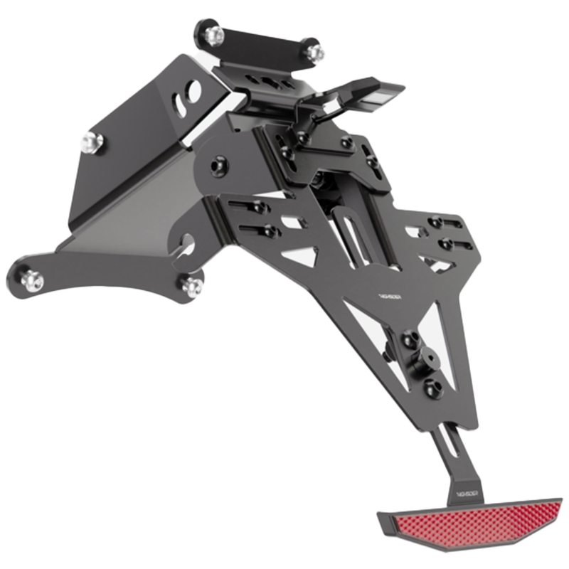 Suport pentru plăcuța de înmatriculare cu iluminare Highsider Akron RS PRO HUSQVARNA 701 negru