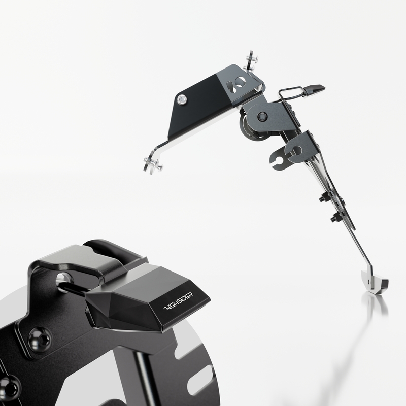Suport pentru plăcuța de înmatriculare cu iluminare Highsider Akron RS PRO HUSQVARNA 701 negru