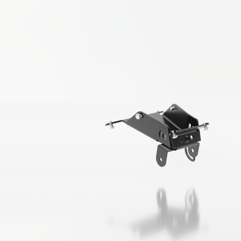 Suport pentru plăcuța de înmatriculare cu iluminare Highsider Akron RS PRO HUSQVARNA 701 negru