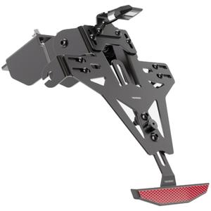 Suport pentru plăcuța de înmatriculare cu iluminare Highsider Akron RS PRO Kawasaki ER-6 F,N negru