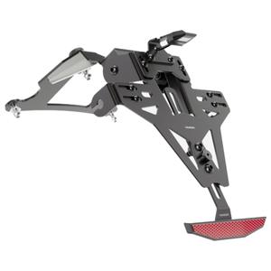 Suport pentru plăcuța de înmatriculare cu iluminare Highsider Akron RS PRO Kawasaki Z750, Z1000 negru