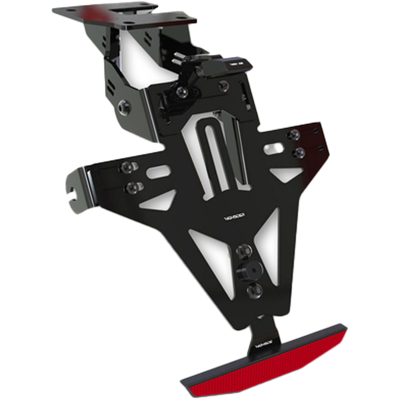 Suport pentru plăcuța de înmatriculare cu iluminare Highsider Akron RS PRO Kawasaki Ninja ZX-10 R negru
