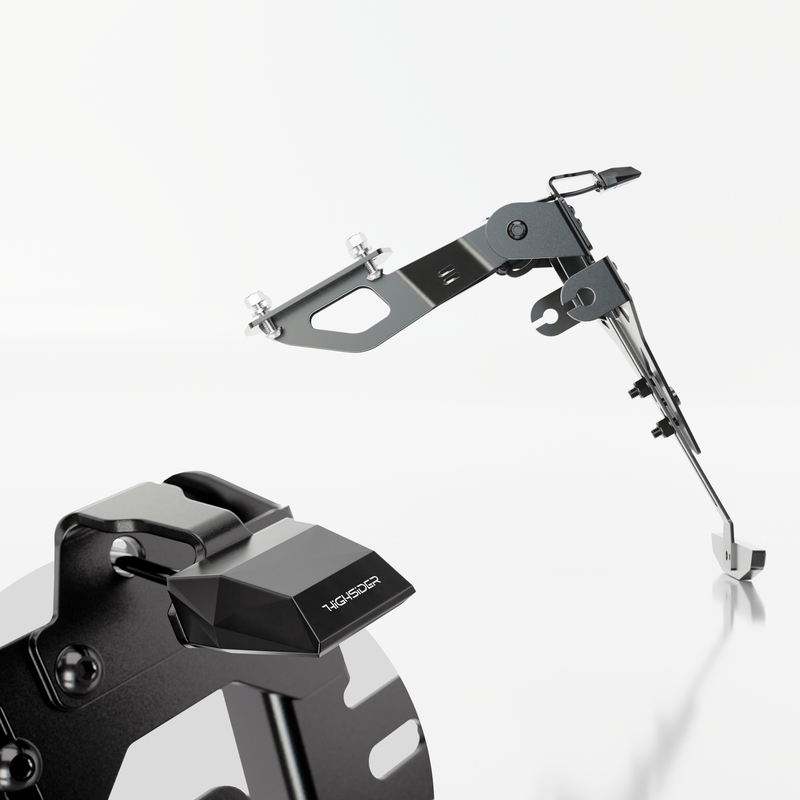 Suport pentru plăcuța de înmatriculare cu iluminare Highsider Akron RS PRO Kawasaki Z650, Ninja 650 negru