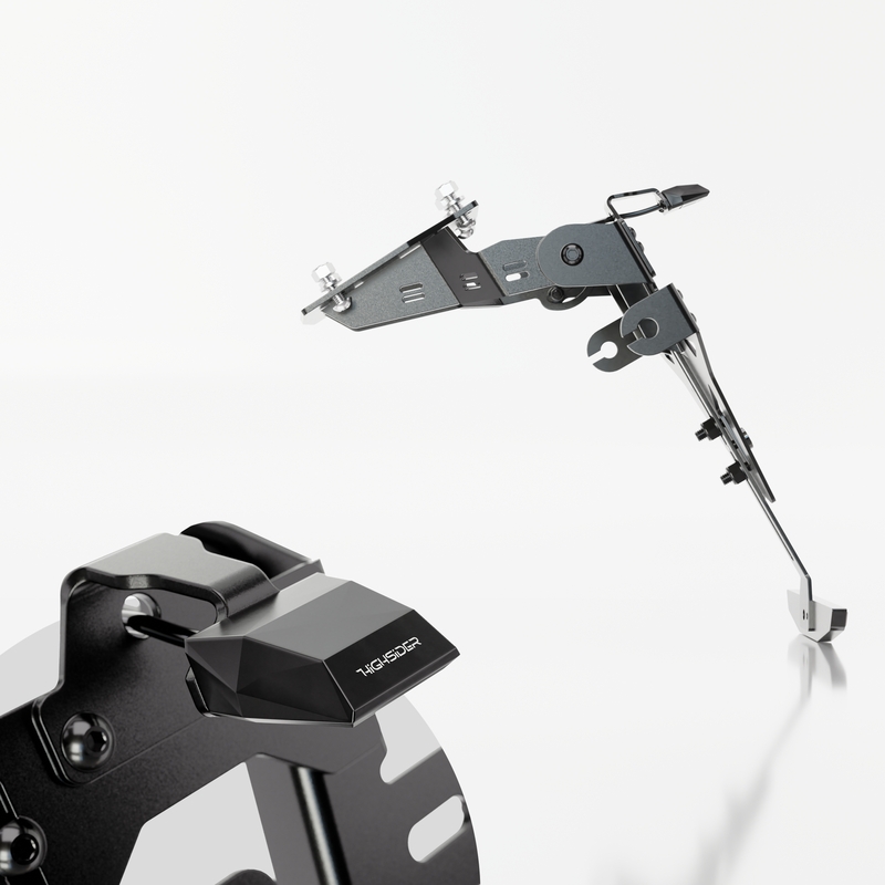 Suport pentru plăcuța de înmatriculare cu iluminare Highsider Akron RS PRO Kawasaki Z 900, Z H2 negru