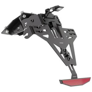 Suport pentru plăcuța de înmatriculare cu iluminare Highsider Akron RS PRO Kawasaki ZX-6R negru