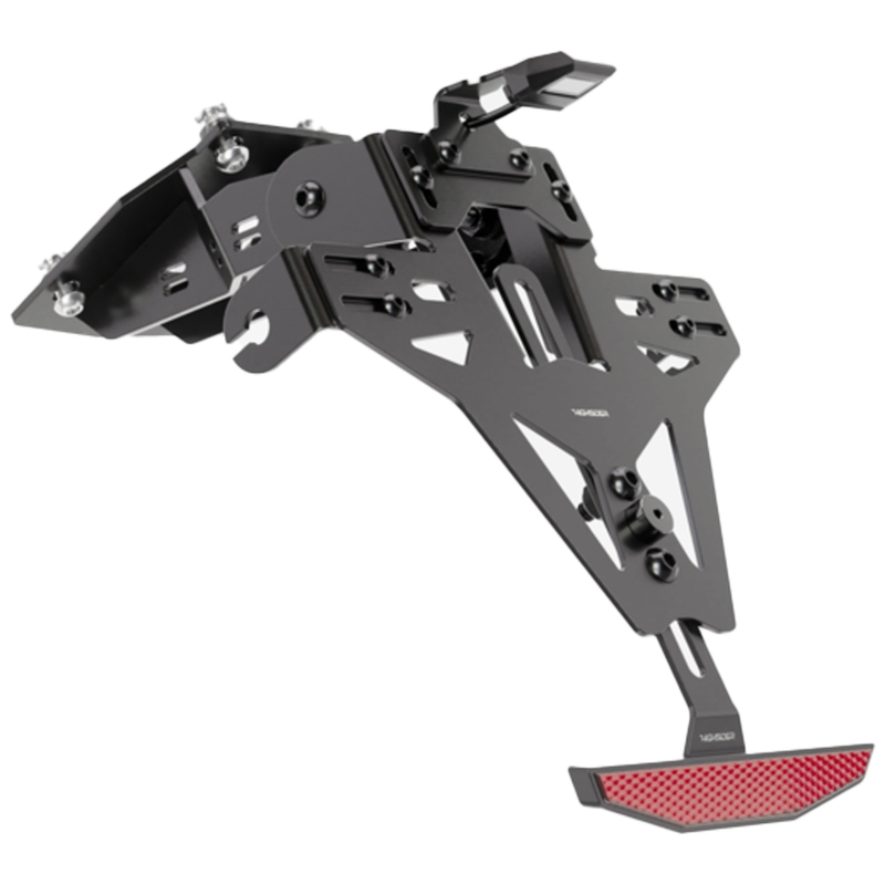 Suport pentru plăcuța de înmatriculare cu iluminare Highsider Akron RS PRO Kawasaki ZX-6R negru