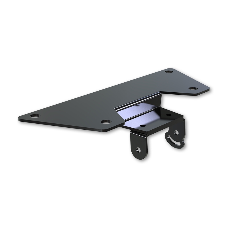 Suport pentru plăcuța de înmatriculare cu iluminare Highsider Akron RS PRO Suzuki SV negru