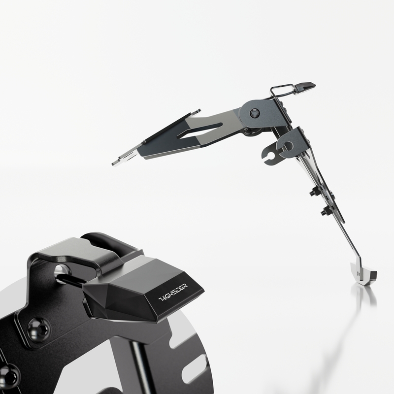 Suport pentru plăcuța de înmatriculare cu iluminare Highsider Akron RS PRO Suzuki SV 650 (X) negru