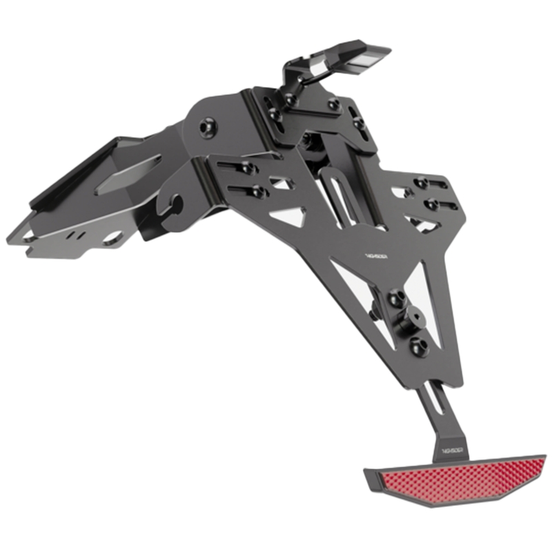 Suport pentru plăcuța de înmatriculare cu iluminare Highsider Akron RS PRO Suzuki SV 650 (X) negru