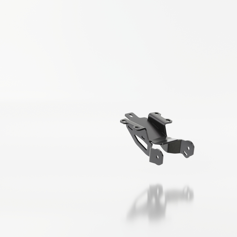 Suport pentru plăcuța de înmatriculare cu iluminare Highsider Akron RS PRO Yamaha MT-07 negru