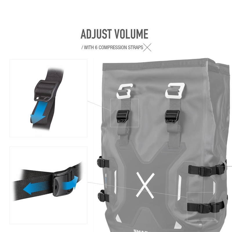 Waterproof saddle bags SHAD TR30
