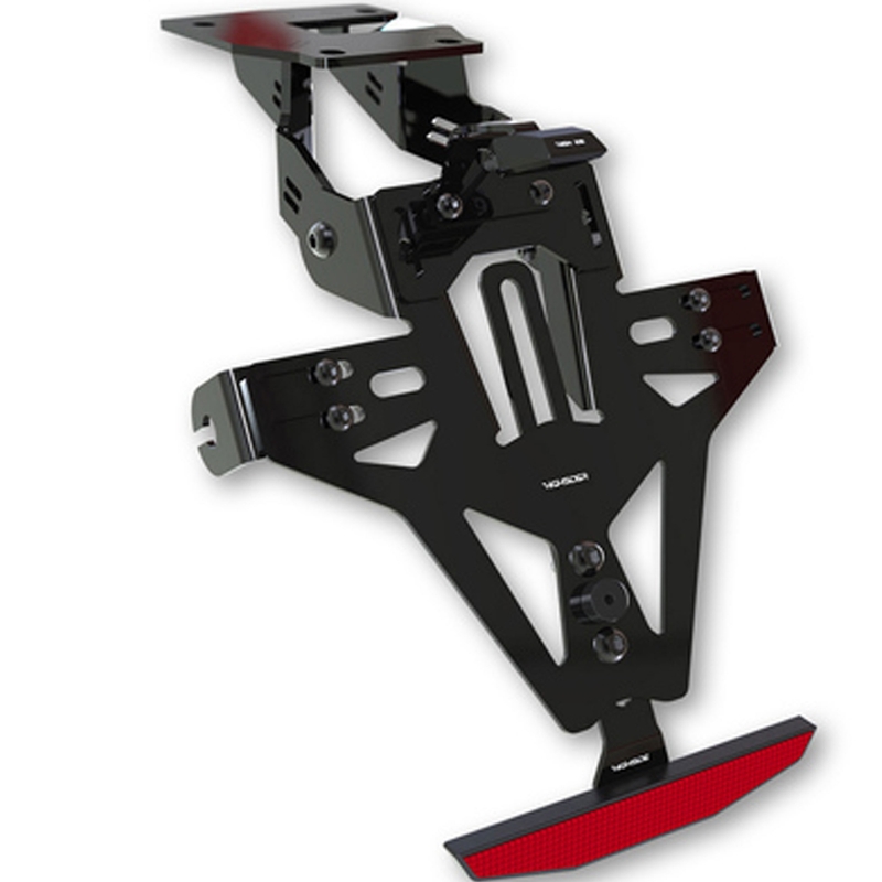 Suport pentru plăcuța de înmatriculare Highsider Akron RS PRO Universal negru