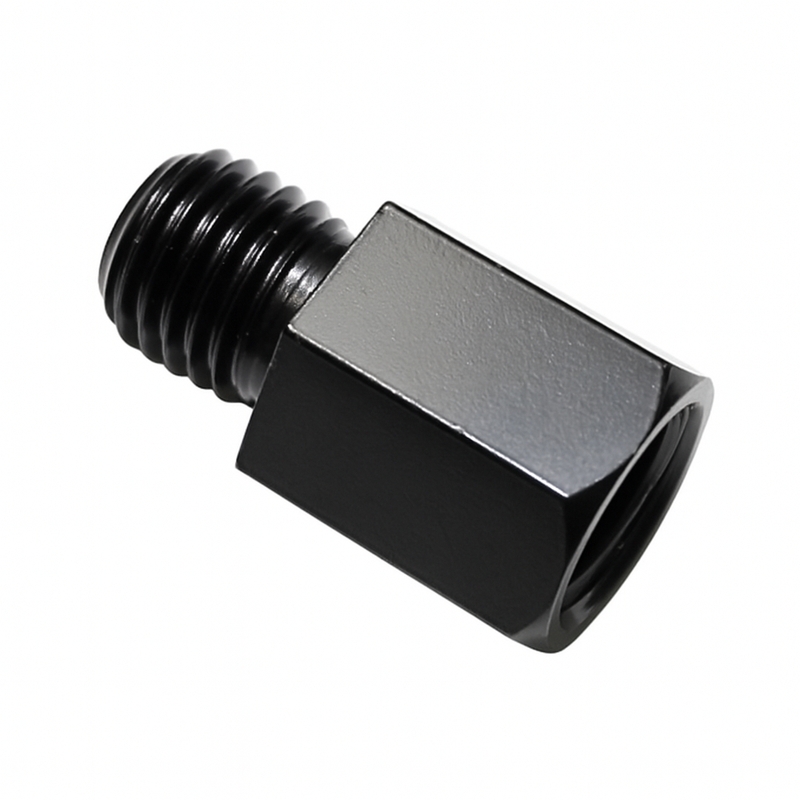 Adaptor pentru oglinda Highsider Smart de la filet drept M10 la filet drept M10 negru