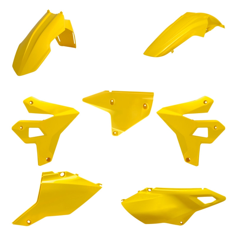 Kit plastice POLISPORT restyling Galben