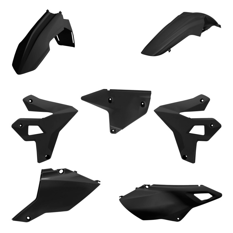 Kit plastice POLISPORT restyling Negru