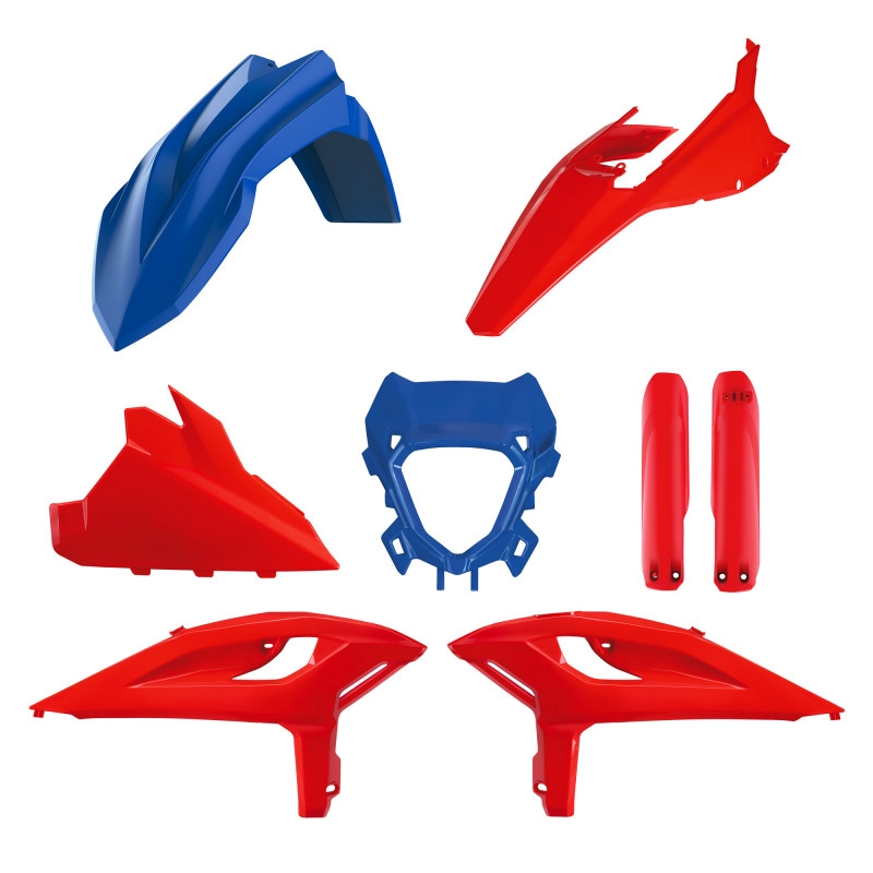 Kit plastice POLISPORT Blue/Red