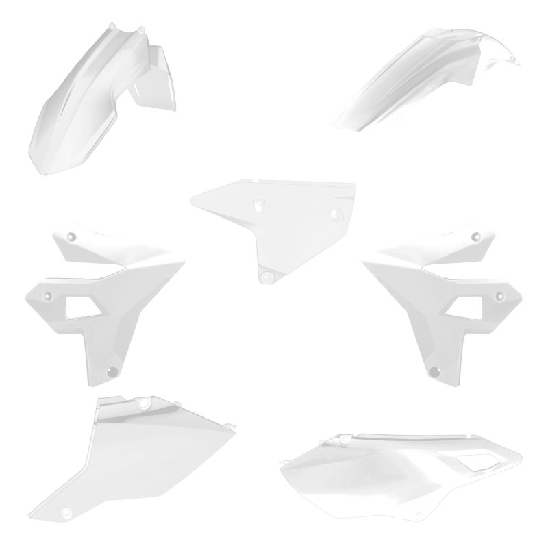 Kit plastice POLISPORT restyling Alb