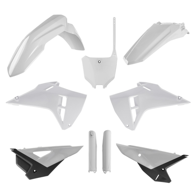 Kit plastice POLISPORT restyling Alb