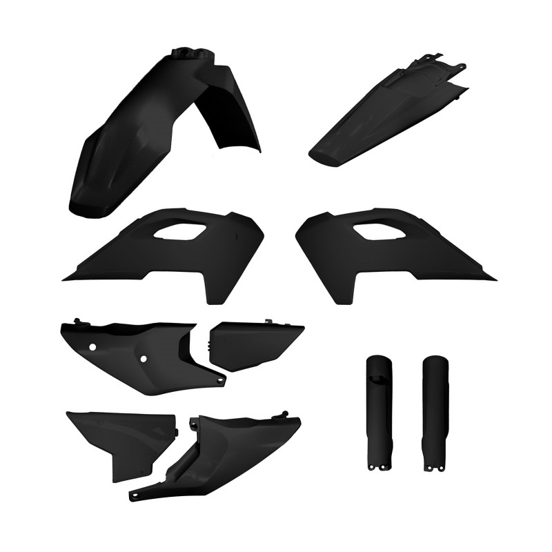 Kit plastice POLISPORT Negru