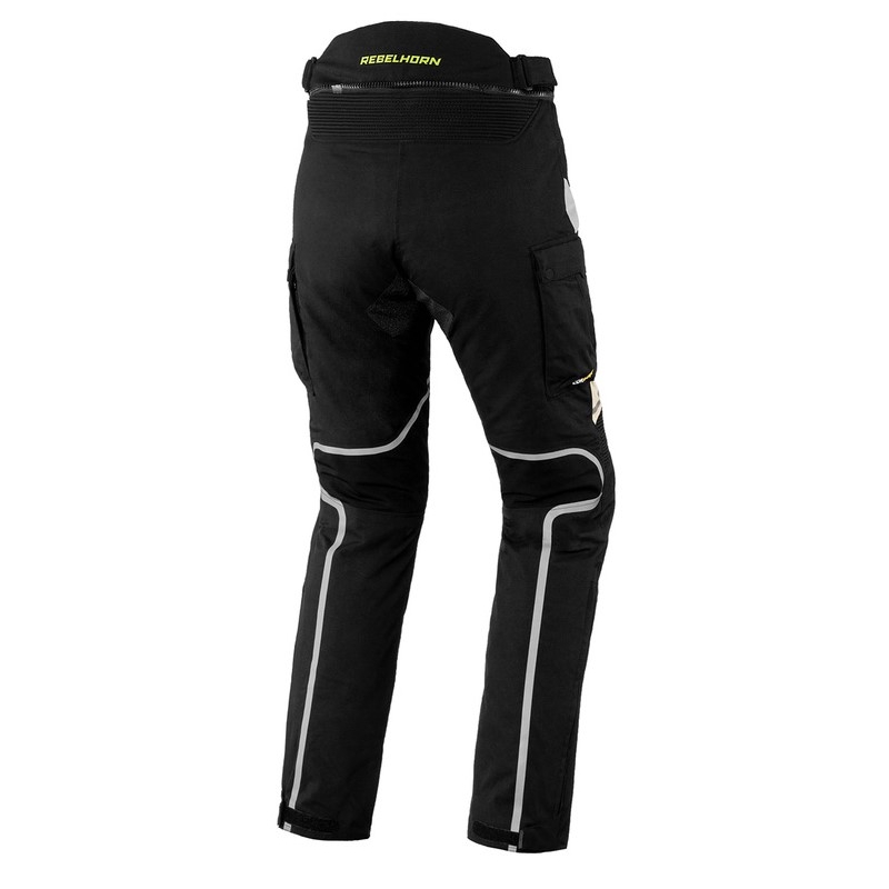 Pantaloni de motocicletă pentru femei Rebelhorn Hardy II gri-negru-galben-fluo Yellow lichidare