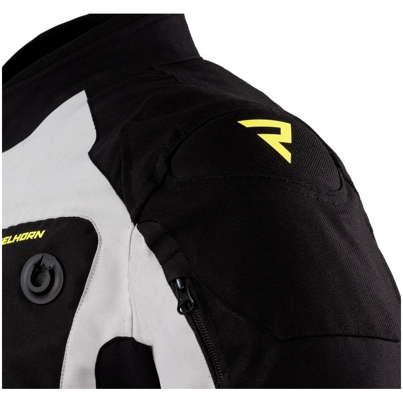 Rebelhorn Borg jachetă de motociclist negru-gri-gri-fluo-galben