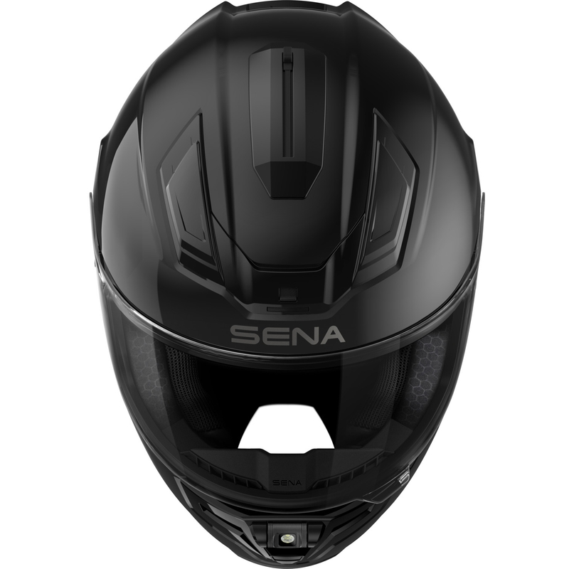 Cască integrală pentru motocicletă SENA Phantom cu căști din plasă, negru mat
