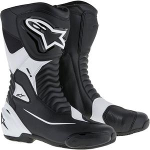 Ghete moto Alpinestars SMX-S negru-alb