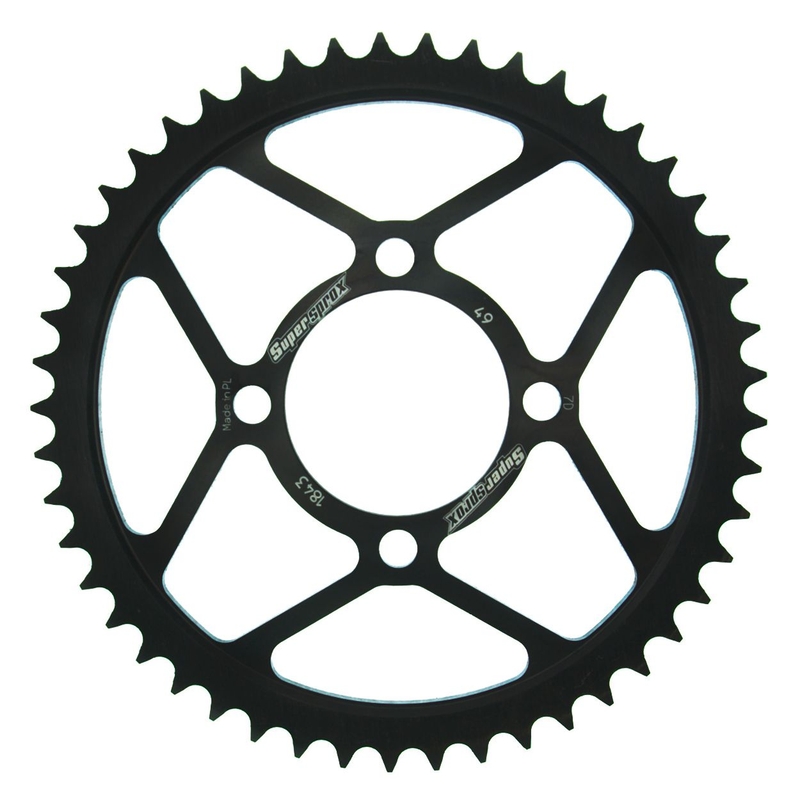 Foaie spate SUPERSPROX Negru 49T, 428