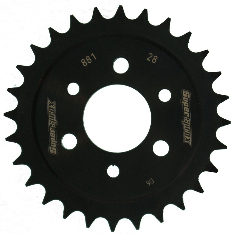 Foaie spate SUPERSPROX Negru 28T, 428