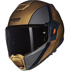 Cască de motocicletă pliabilă Nolan N120-1 Verniciatura Speciale N-COM 342 nisip-negru