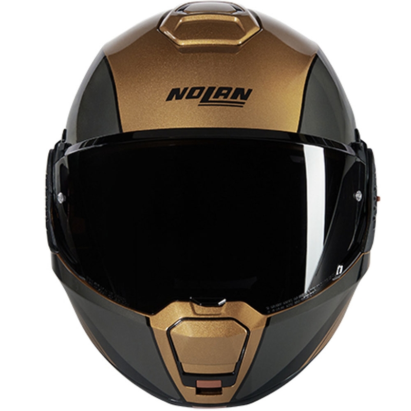 Cască de motocicletă pliabilă Nolan N120-1 Verniciatura Speciale N-COM 342 nisip-negru