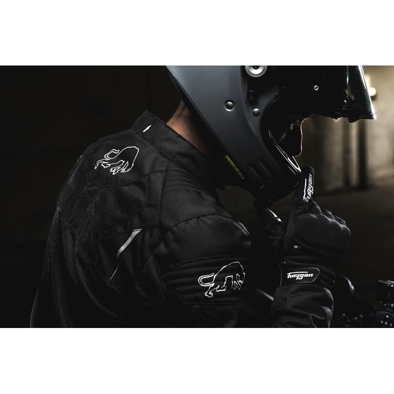 Geacă de motocicletă Furygan WB08 Vented + negru-alb