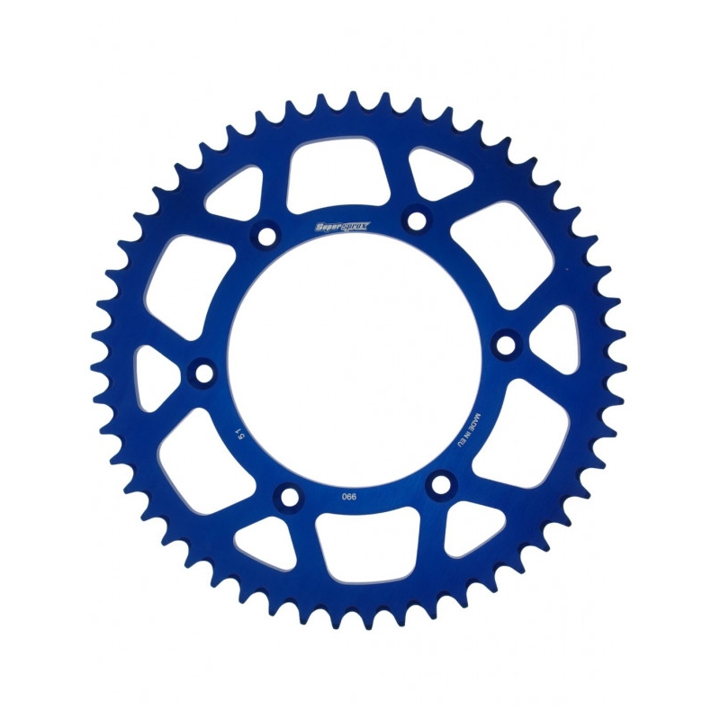 Rear ALU sprocket SUPERSPROX Albastru 51T, 520