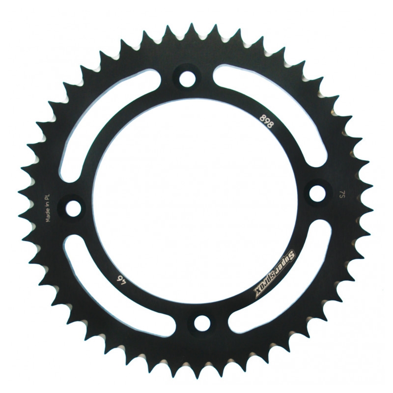 Foaie spate ALU SUPERSPROX Negru 46T, 428